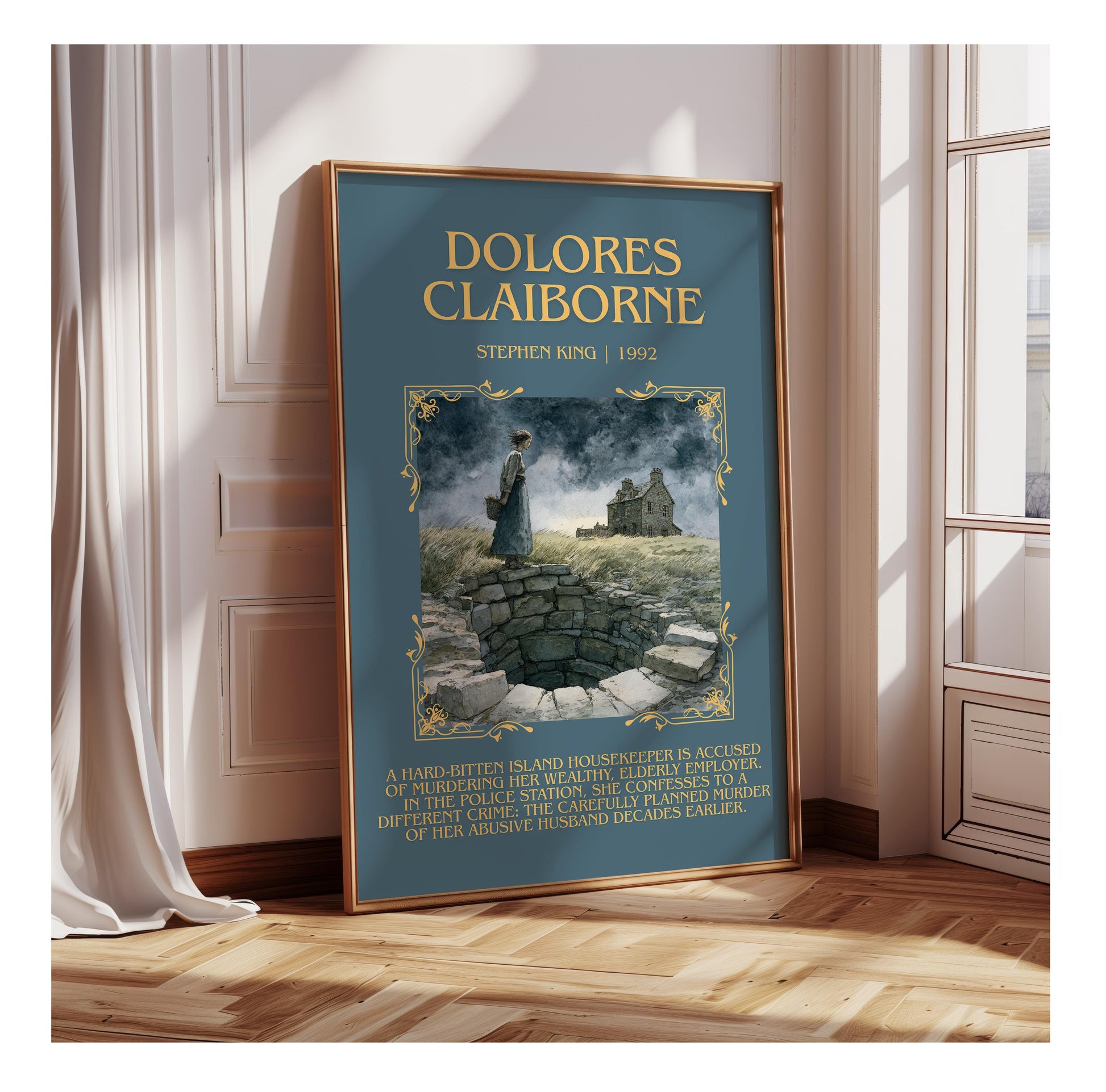 Dolores Claiborne by Stephen King | Descriptive Book Poster | Blurby