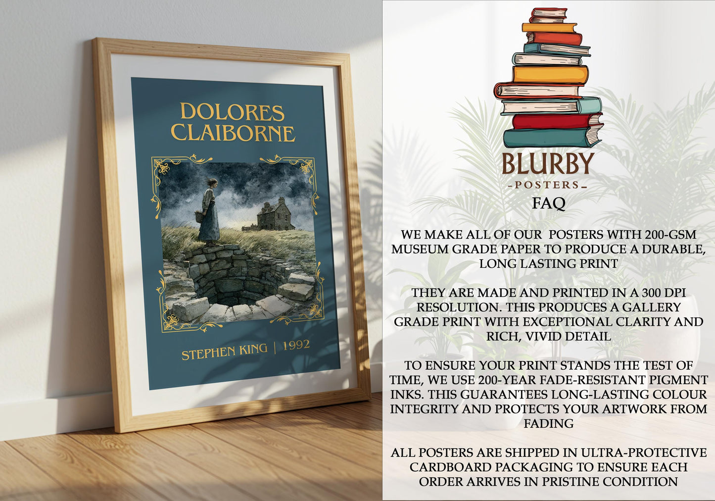 Dolores Claiborne by Stephen King | Descriptive Book Poster | Minimalist