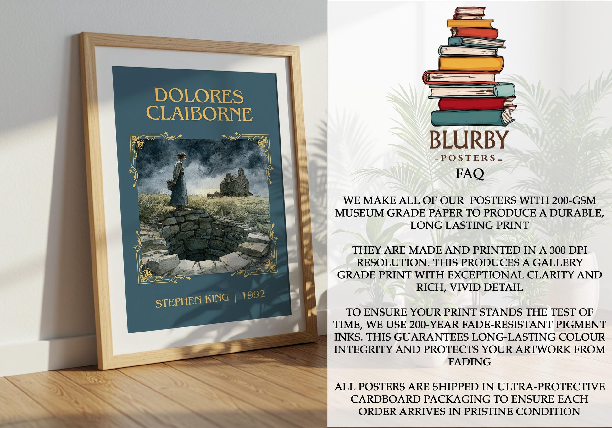 Dolores Claiborne by Stephen King | Descriptive Book Poster | Minimalist