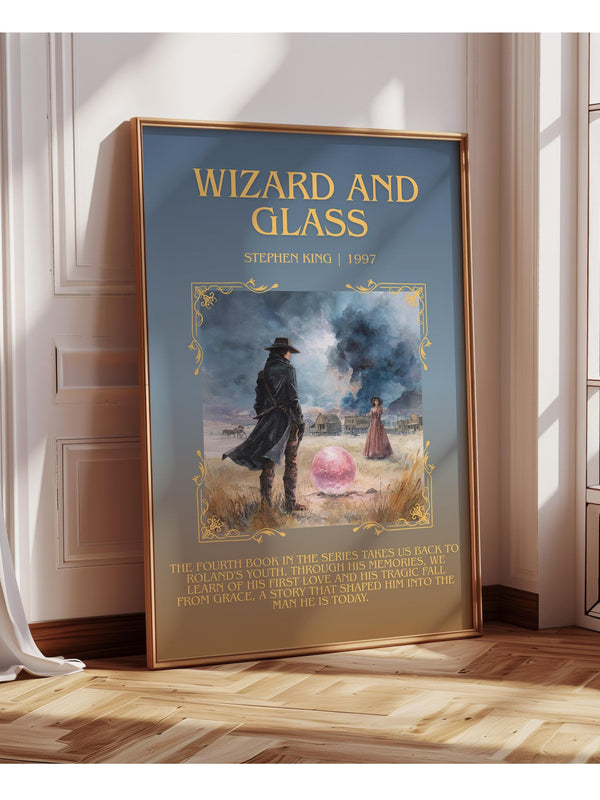 Wizard and Glass minimalist poster paper finish options – matte satin gloss