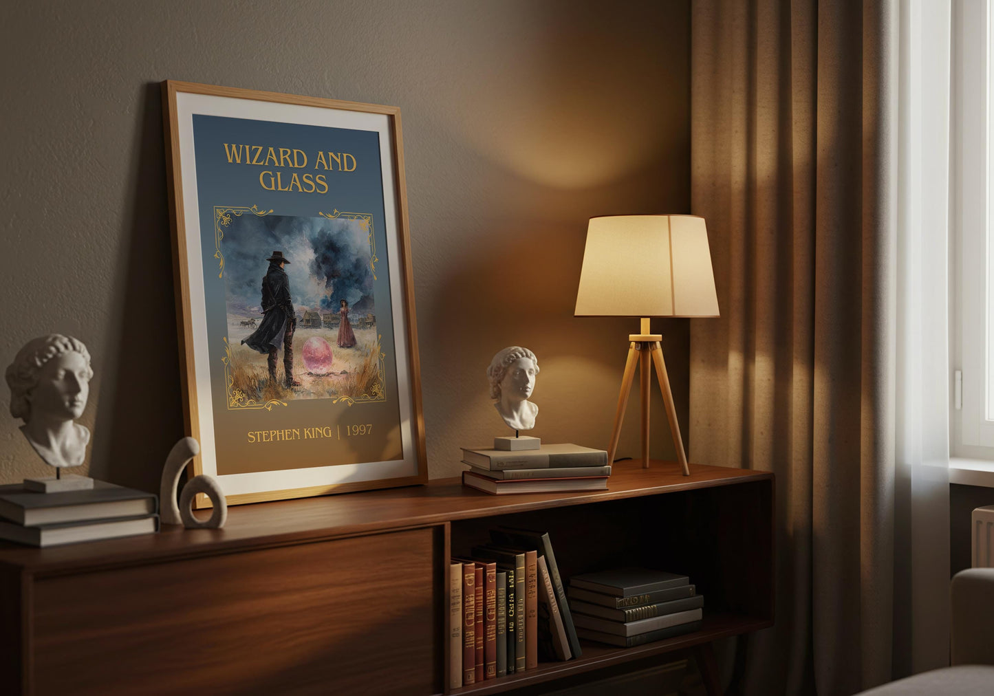 Wizard and Glass by Stephen King | Descriptive Book Poster | Minimalist