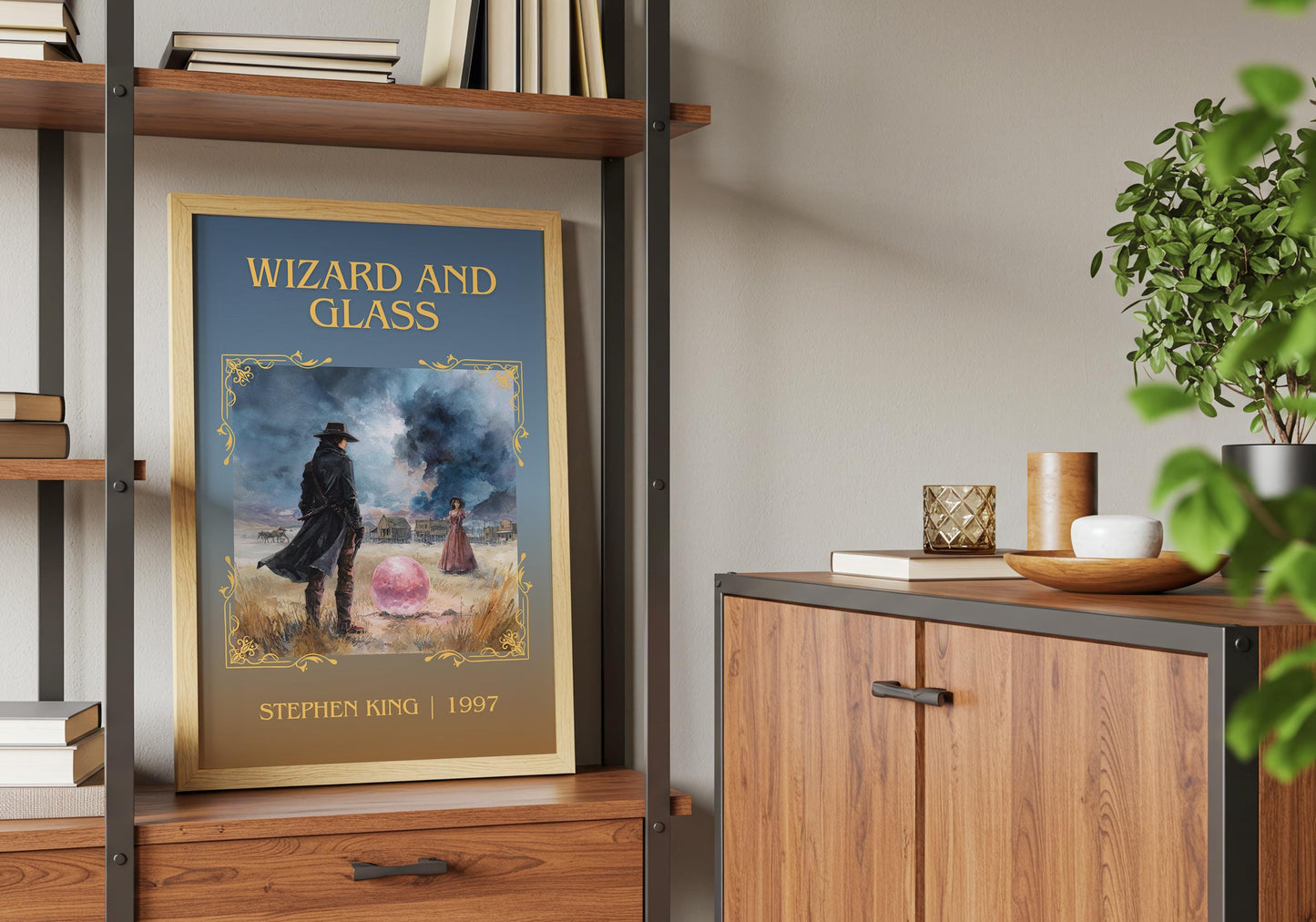Wizard and Glass by Stephen King | Descriptive Book Poster | Minimalist