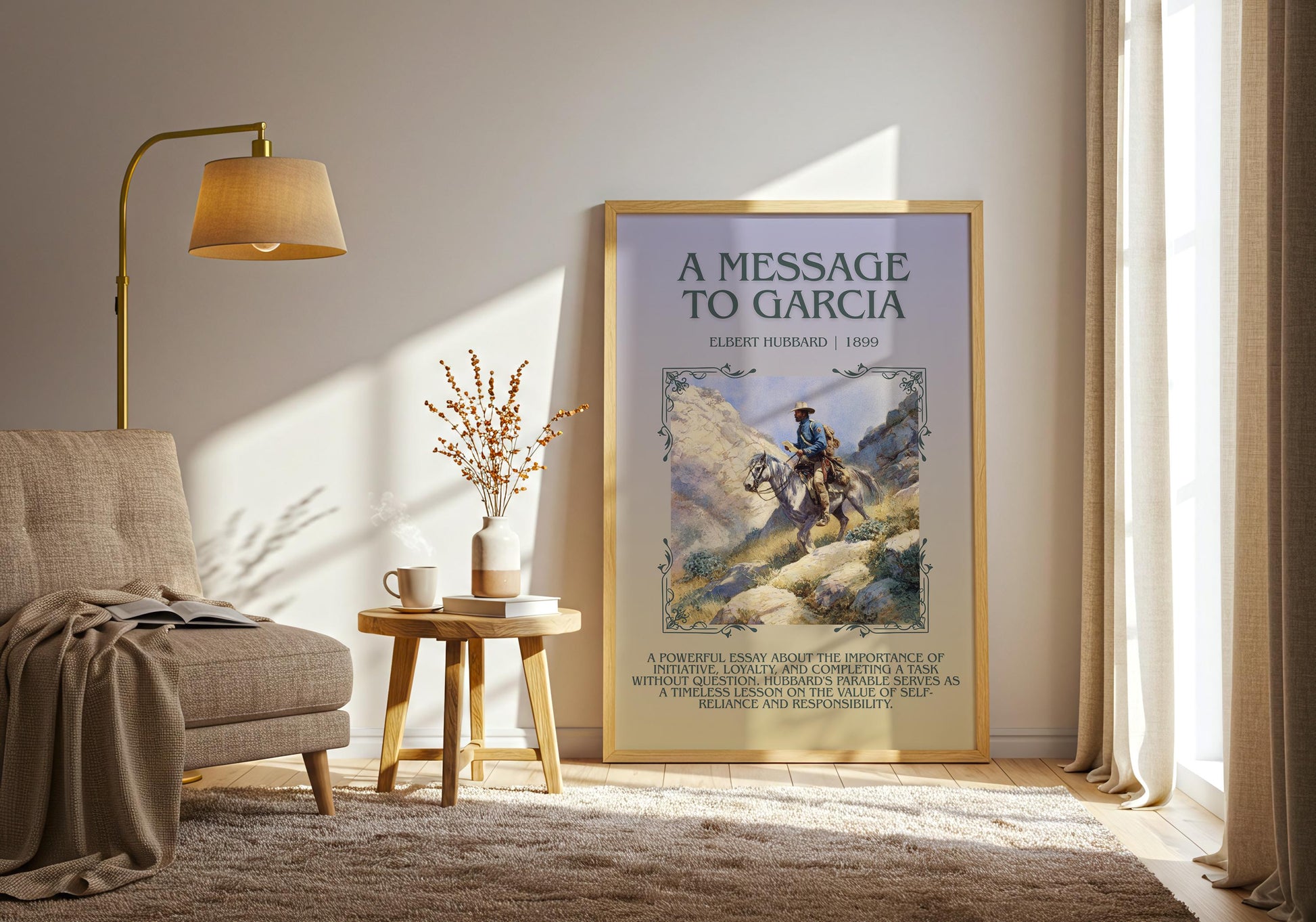 A Message To Garcia by Elbert Hubbard | Descriptive Book Poster | Blurby