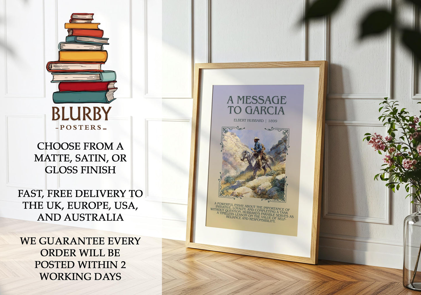 A Message To Garcia by Elbert Hubbard | Descriptive Book Poster | Blurby