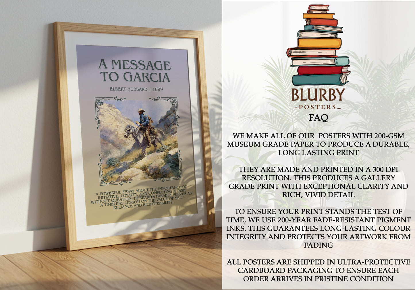 A Message To Garcia by Elbert Hubbard | Descriptive Book Poster | Blurby