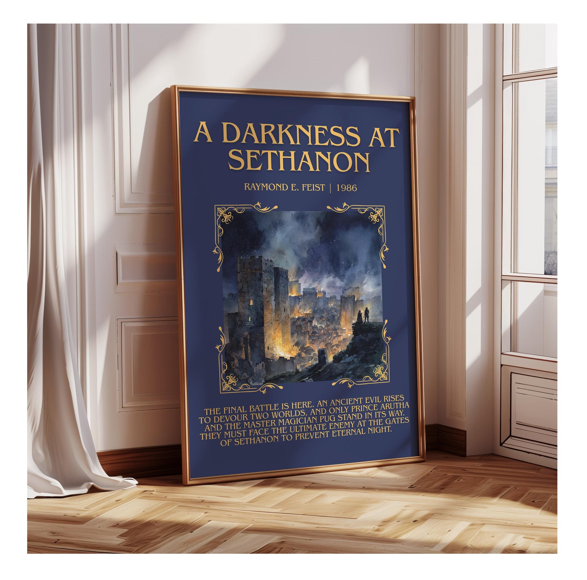 A Darkness At Sethanon by Raymond E.Feist | Descriptive Book Poster | Blurby