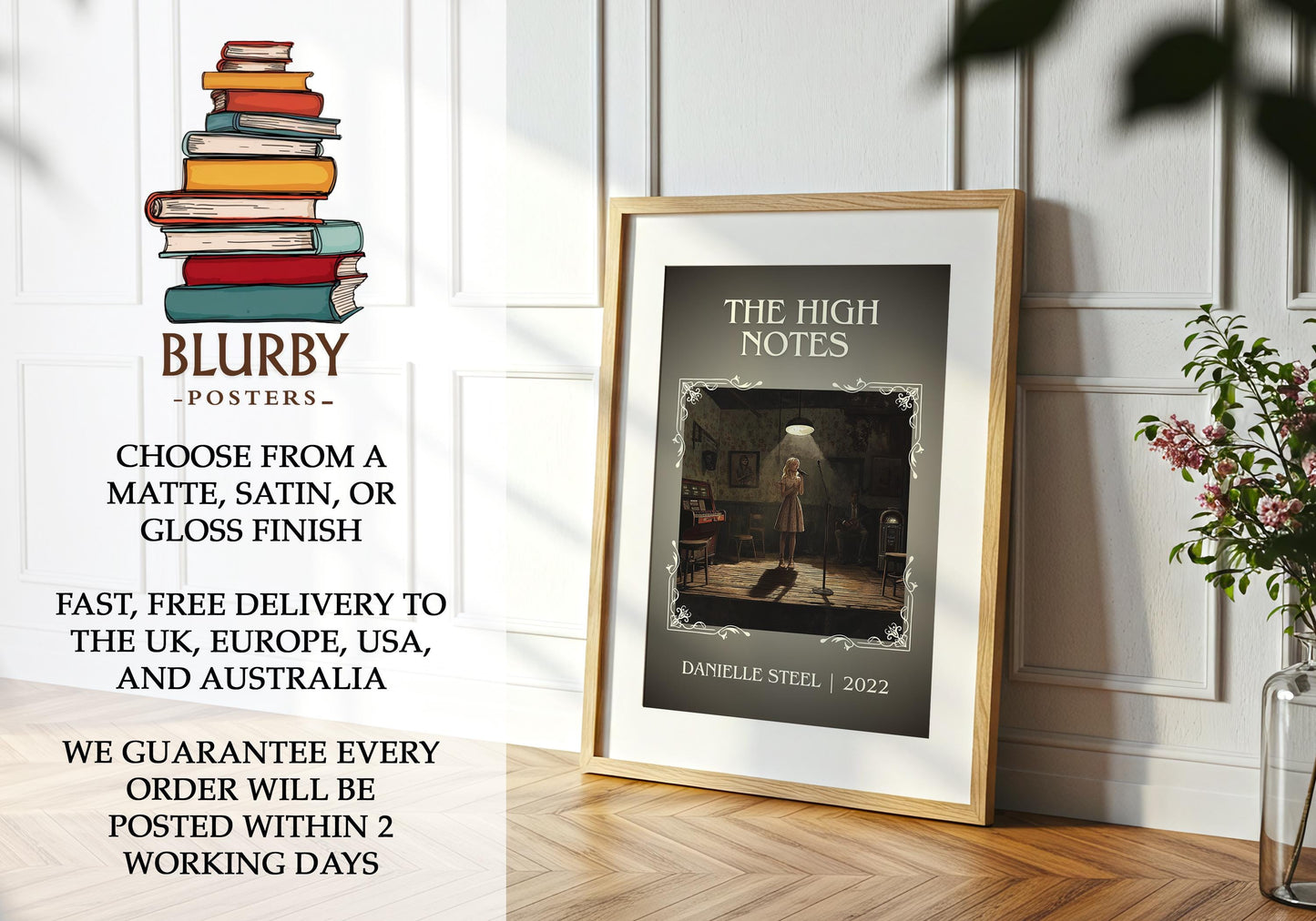 The High Notes book poster packaging – museum-quality print rolled in protective tube
