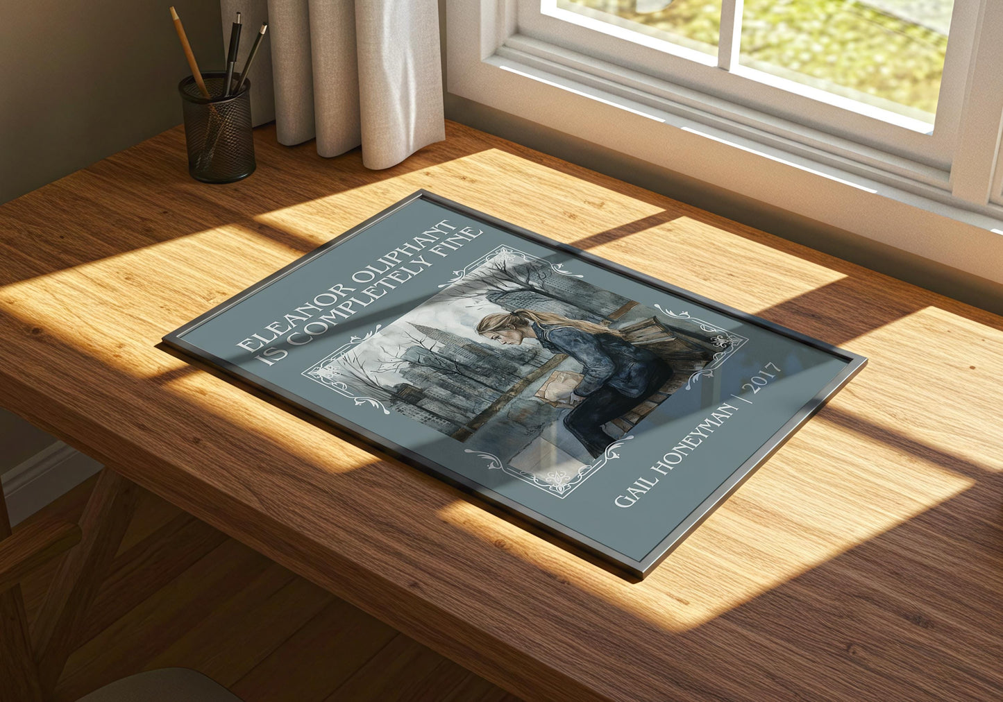 Eleanor Oliphant Is Completely Fine by Gail Honeyman | Descriptive Book Poster | Minimalist