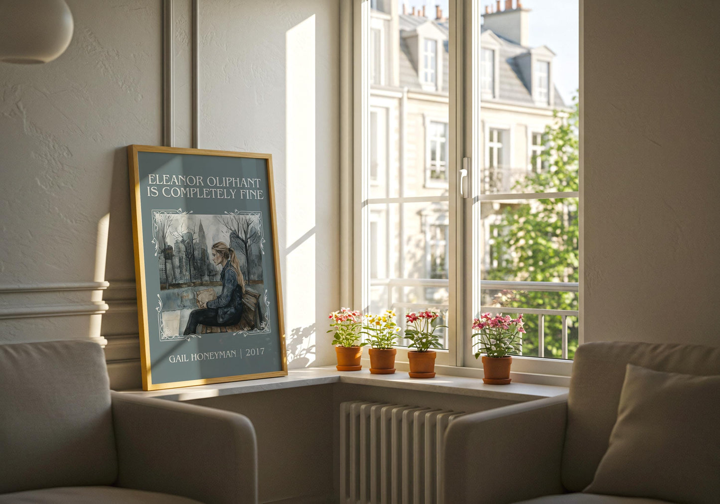 Eleanor Oliphant Is Completely Fine by Gail Honeyman | Descriptive Book Poster | Minimalist