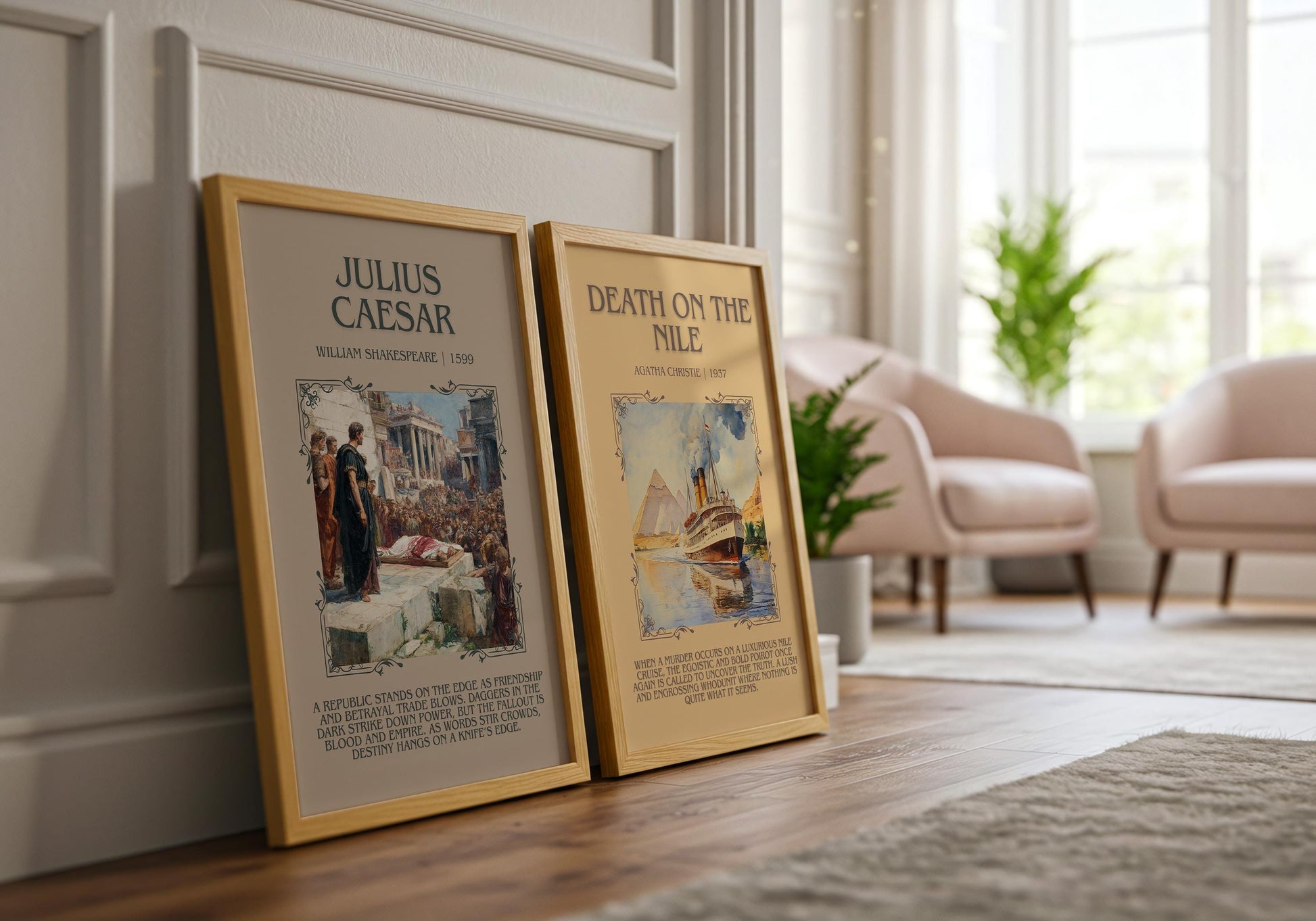 Julius Caeser by William Shakespeare | Descriptive Book Poster | Blurby