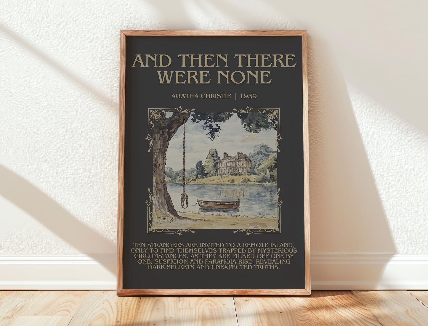 And Then There Were None by Agatha Christie | Descriptive Book Poster | Blurby