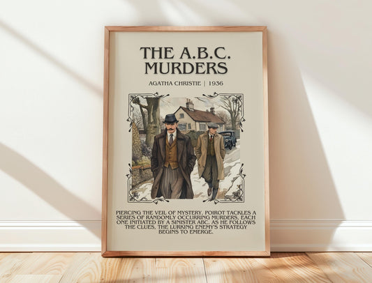 The ABC Murders by Agatha Christie | Descriptive Book Poster | Blurby