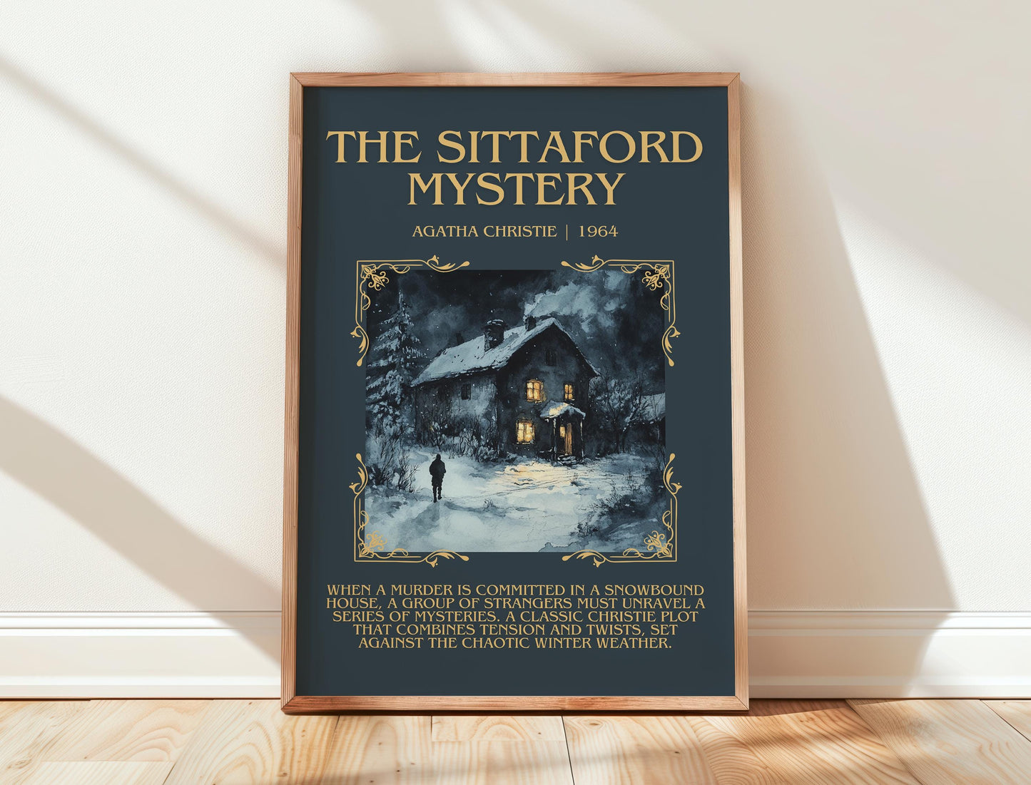 The Sittaford Mystery by Agatha Christie | Descriptive Book Poster | Blurby