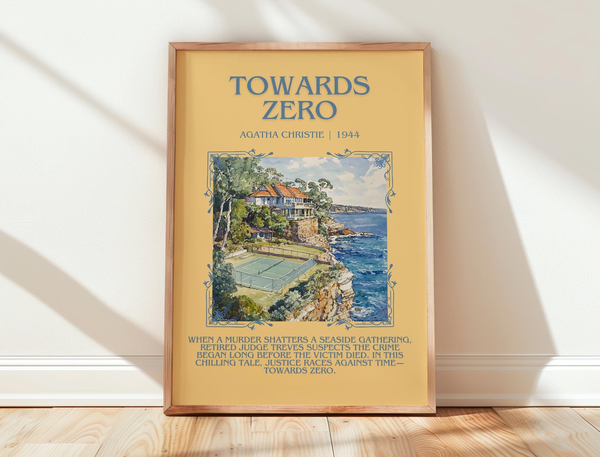 Towards Zero by Agatha Christie | Descriptive Book Poster | Blurby