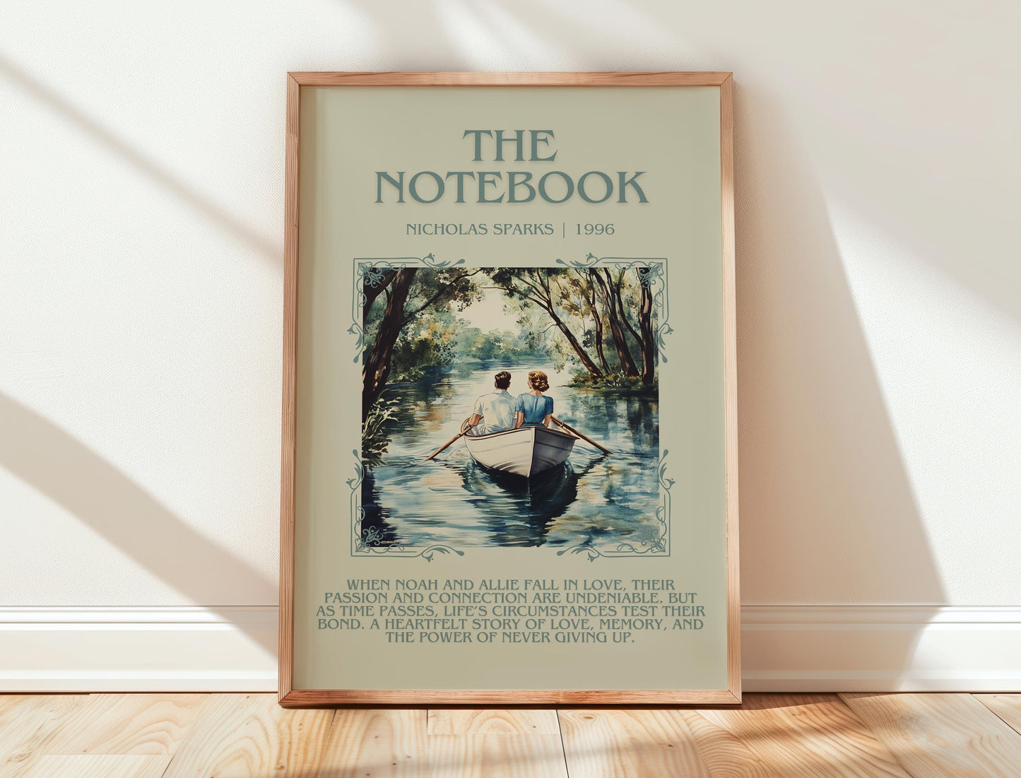 The Notebook by Nicholas Sparks | Descriptive Book Poster | Blurby