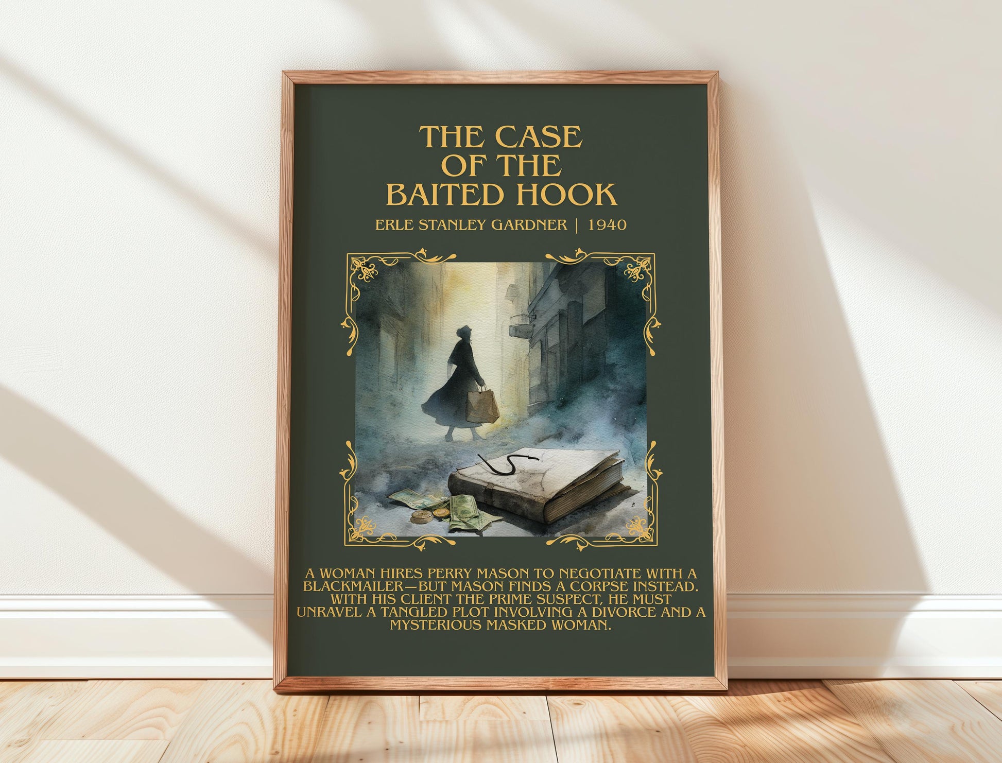 The Case Of The Baited Hook by Erle Stanley Gardner | Descriptive Book Poster | Blurby