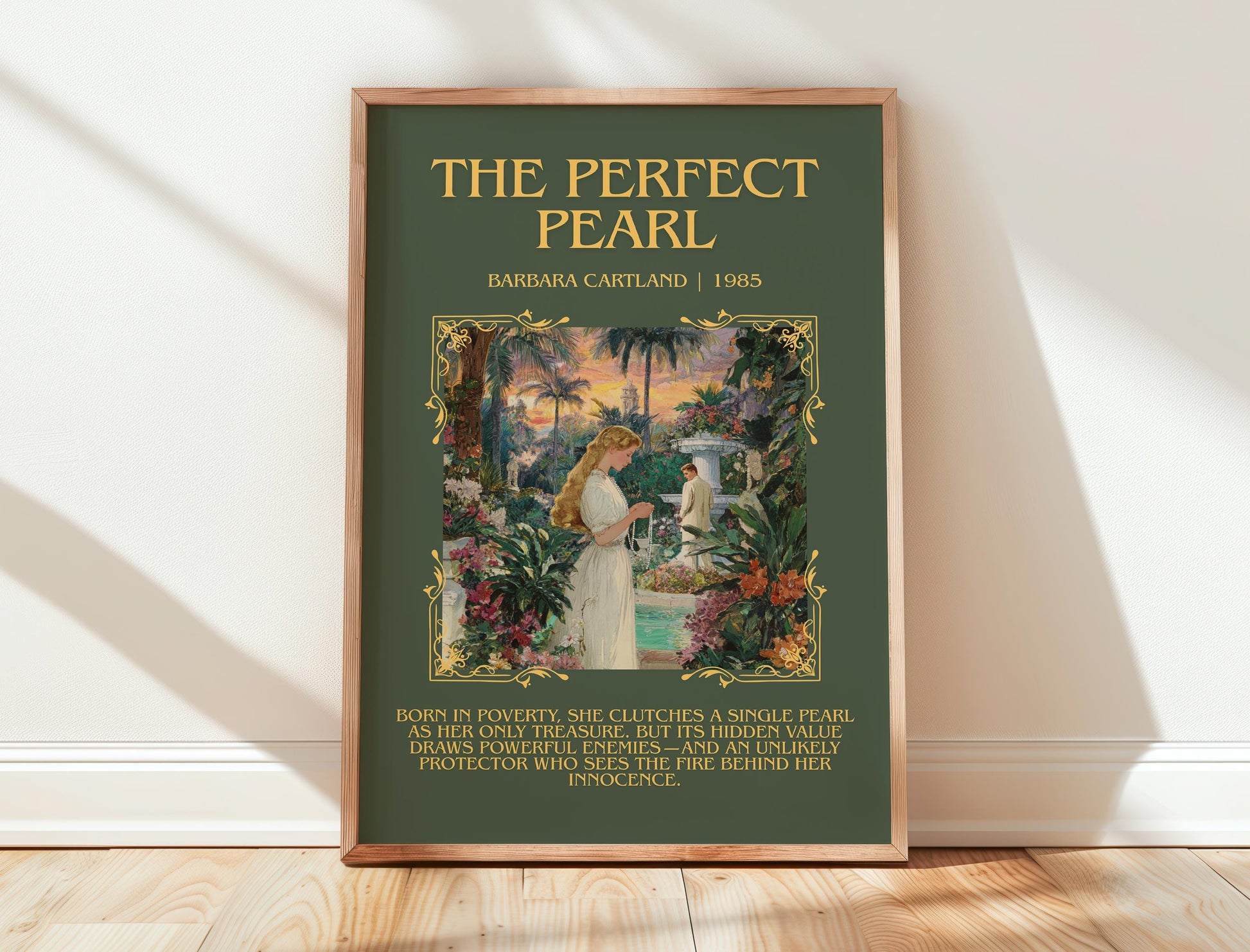 The Perfect Pearl by Barbara Cartland | Descriptive Book Poster | Blurby