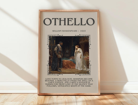 Othello by William Shakespeare | Descriptive Book Poster | Blurby
