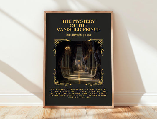 The Mystery Of The Vanished Prince by Enid Blyton | Descriptive Book Poster | Blurby