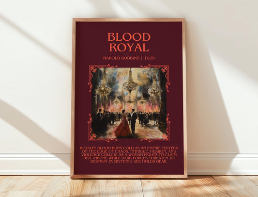 Blood Royal by Harold Robbins | Descriptive Book Poster | Blurby