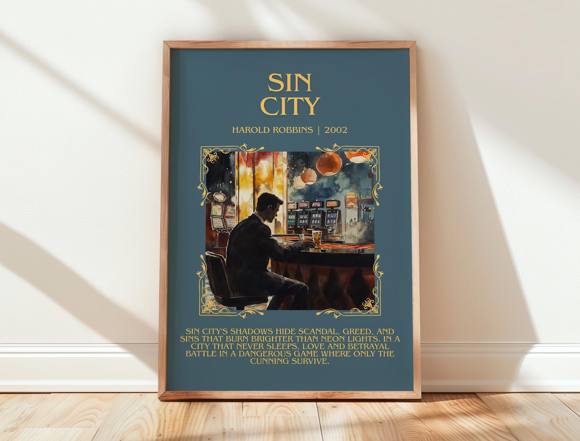 Sin City by Harold Robbins | Descriptive Book Poster | Blurby