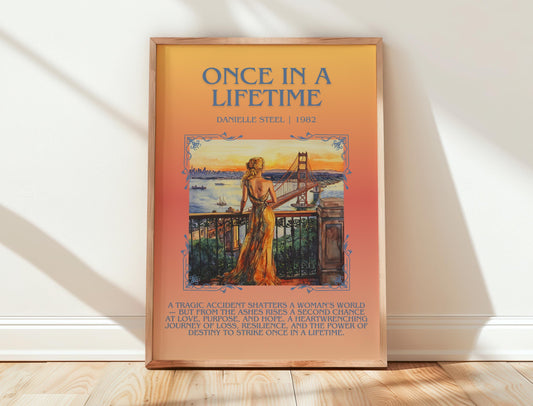 Once In A Lifetime by Danielle Steel | Descriptive Book Poster | Blurby
