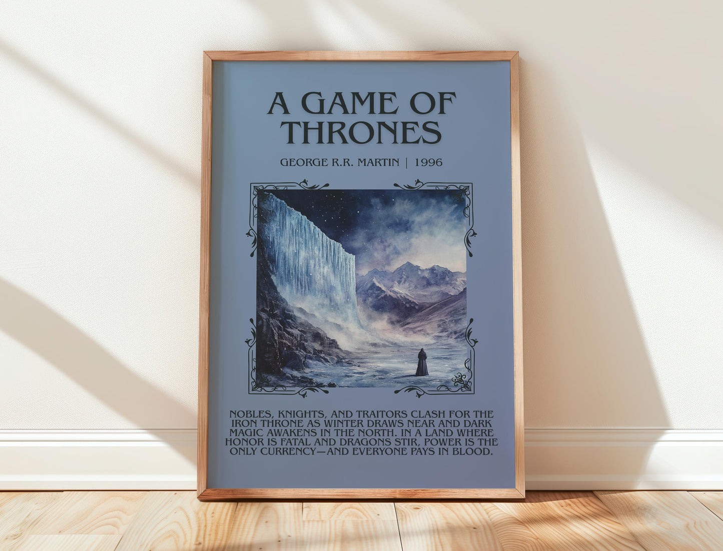 A Game Of Thrones by George R.R. Martin | Descriptive Book Poster | Blurby