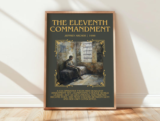 The Eleventh Commandment by Jeffrey Archer | Descriptive Book Poster | Blurby