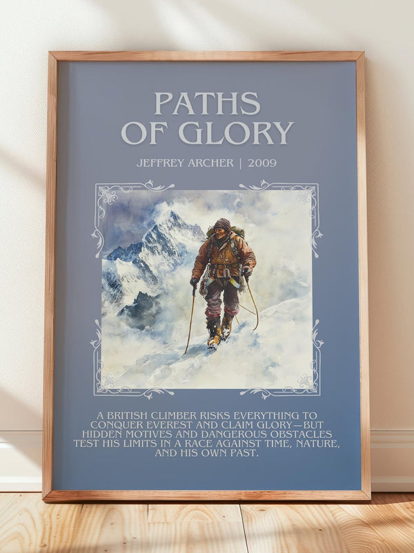 Paths Of Glory by Jeffrey Archer | Descriptive Book Poster | Blurby