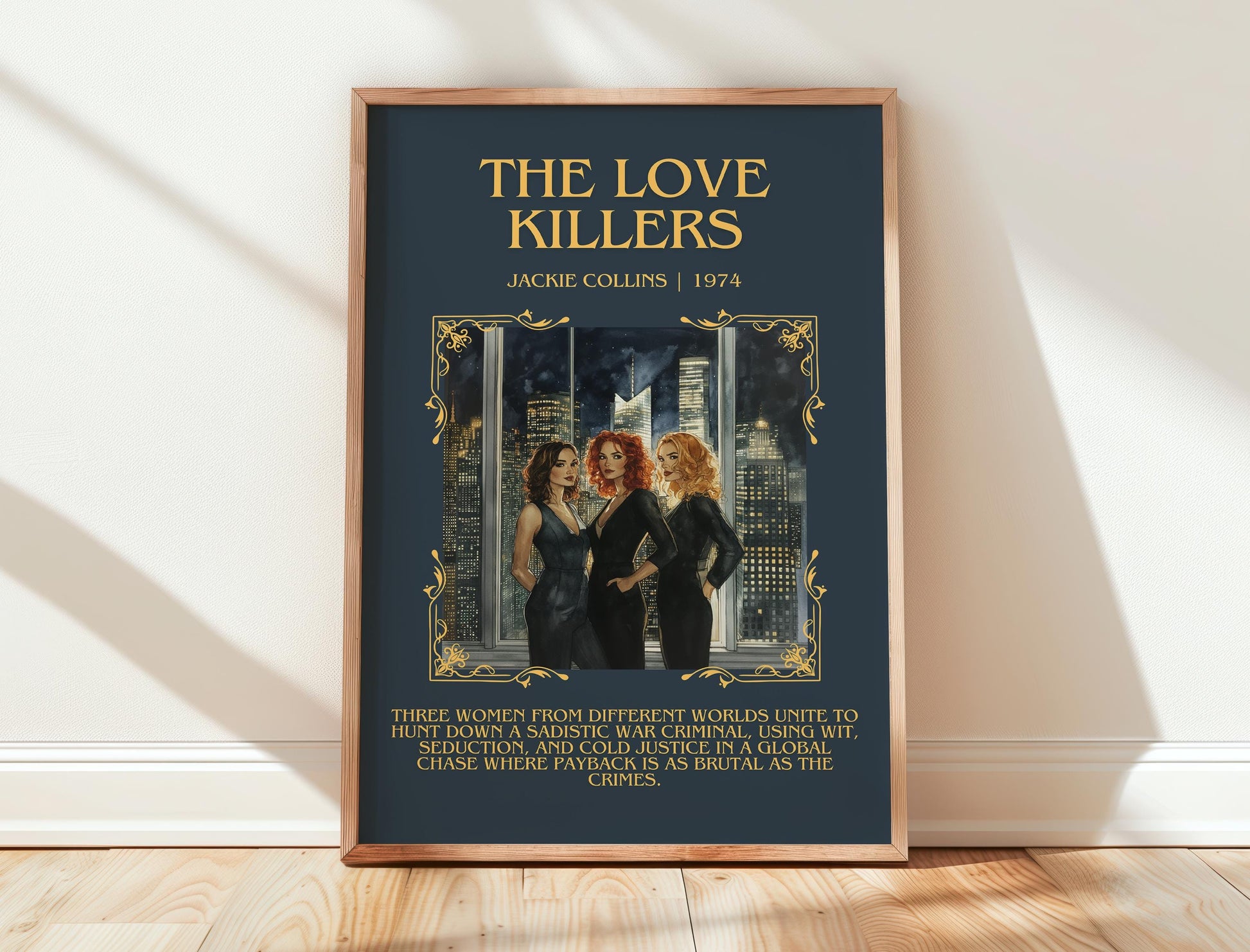 The Love Killers by Jackie Collins | Descriptive Book Poster | Blurby