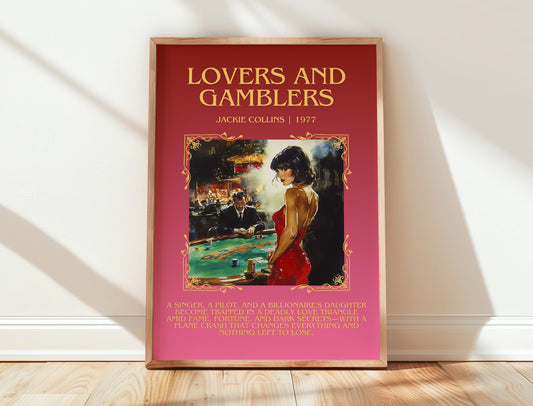 Lovers and Gamblers by Jackie Collins | Descriptive Book Poster | Blurby