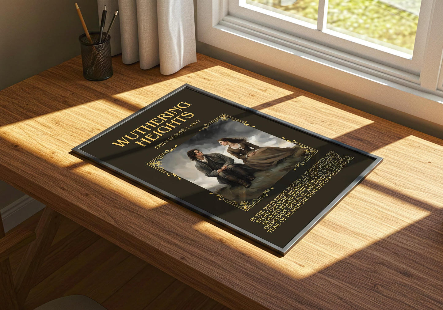 Wuthering Heights by Charlotte Brontë | Descriptive Book Poster | Blurby