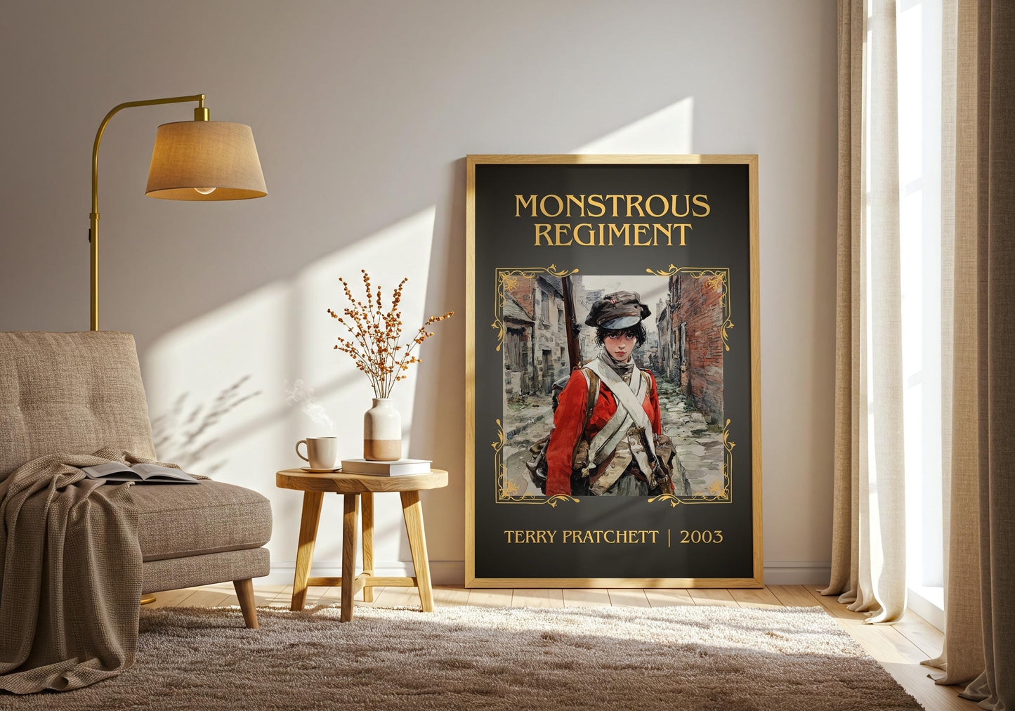 Monstrous Regiment by Terry Pratchett | Descriptive Book Poster | Minimalist