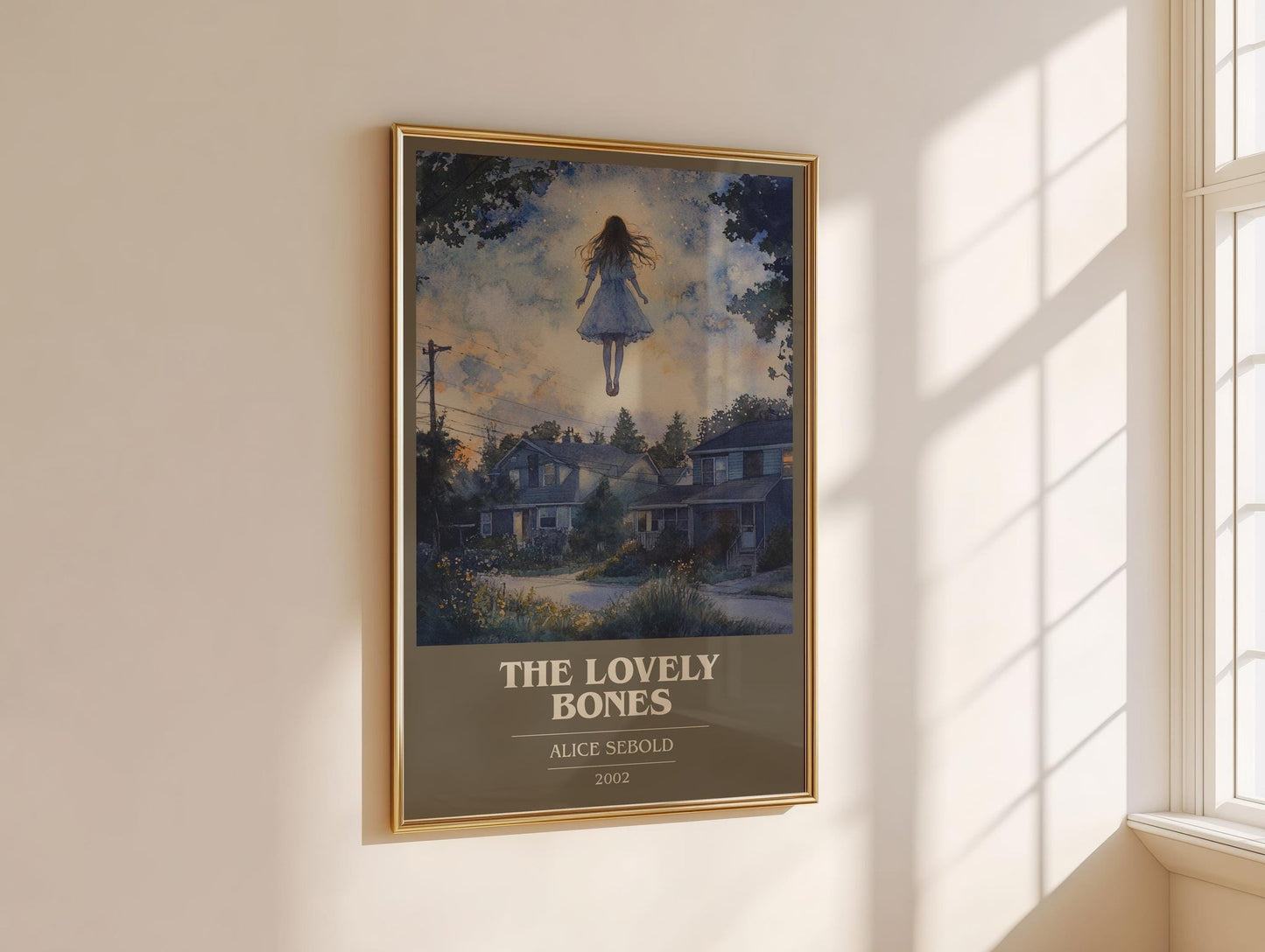 The Lovely Bones book cover book poster framed on wall – literary fiction wall art