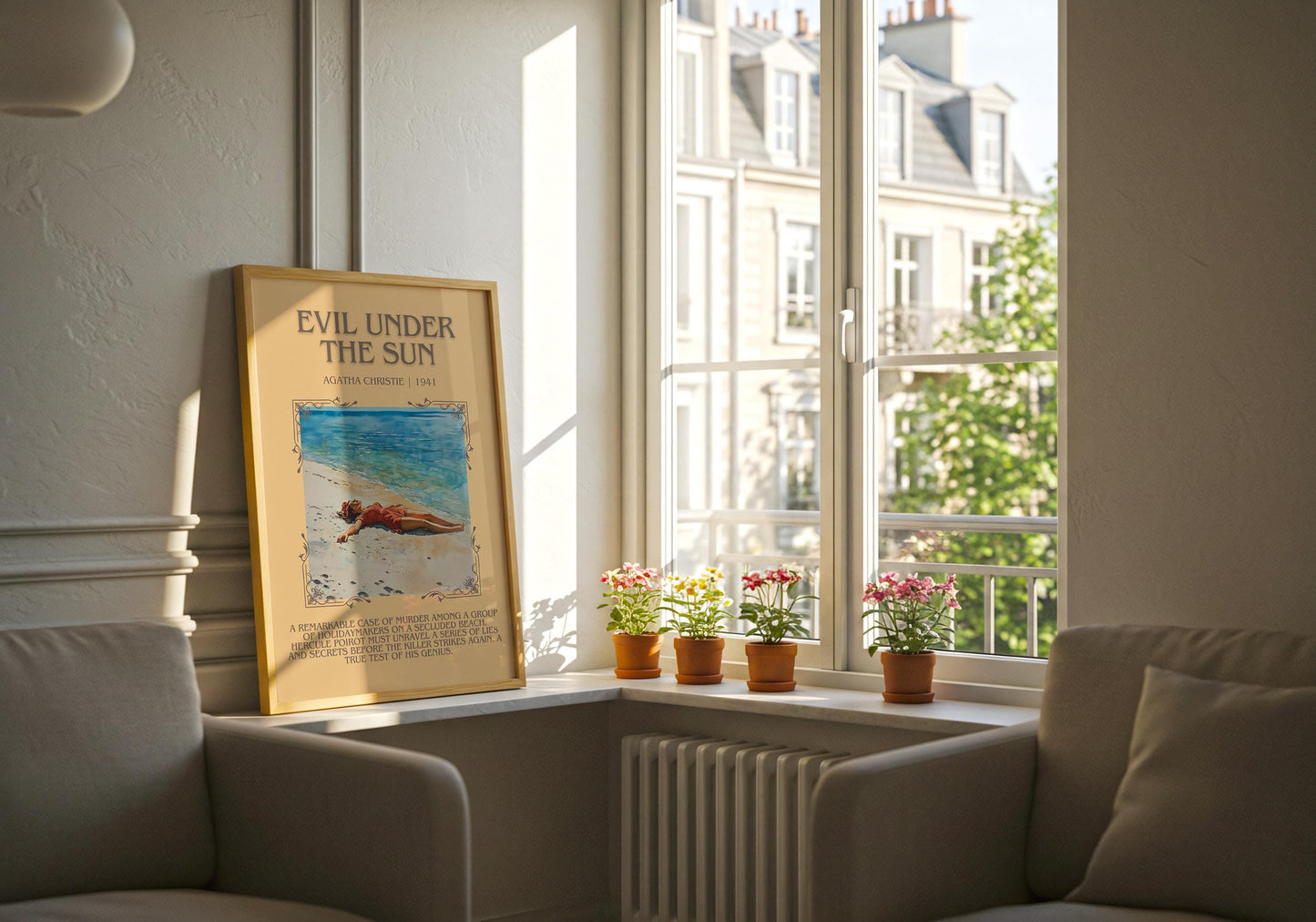 Evil Under The Sun by Agatha Christie | Descriptive Book Poster | Blurby