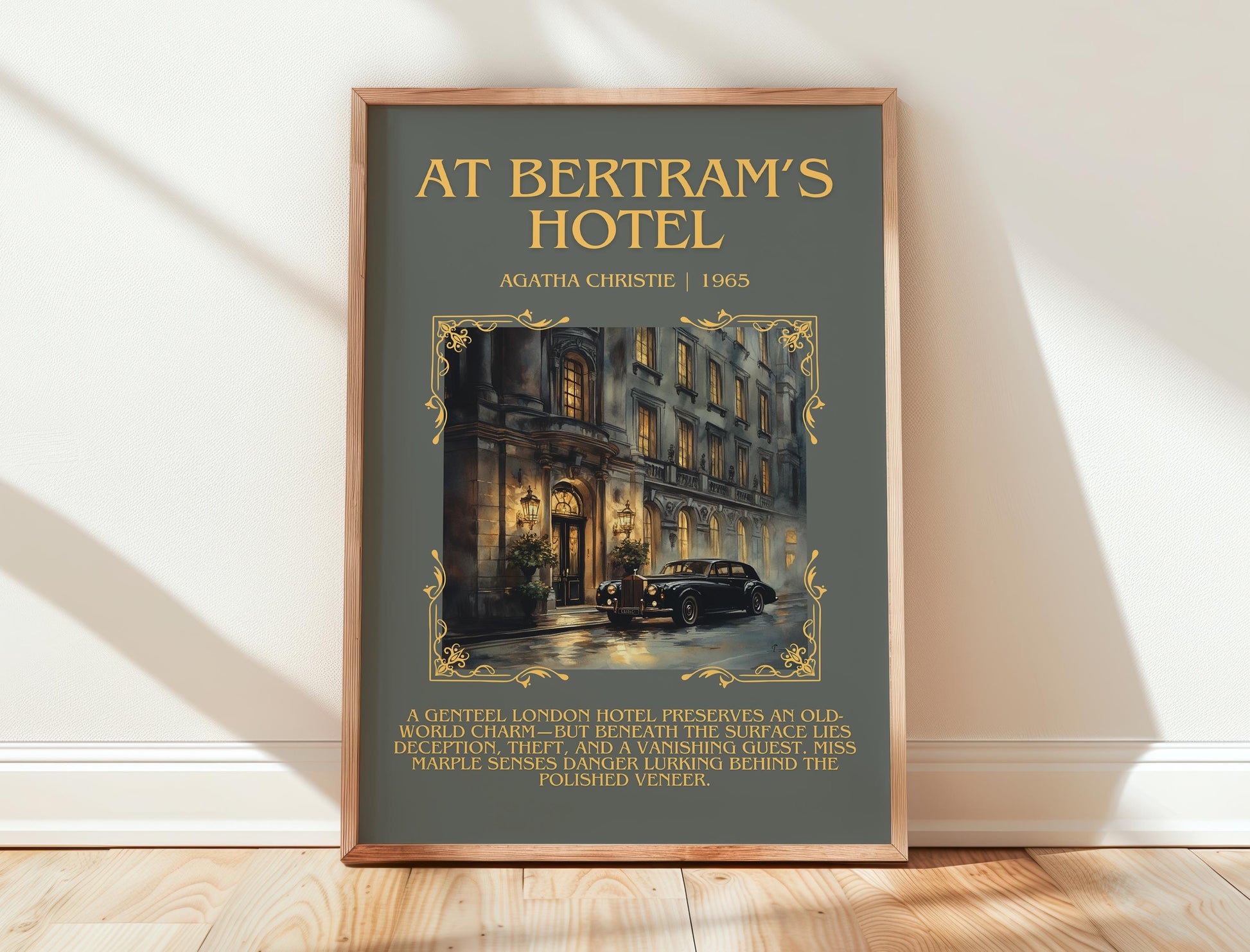 At Bertram's Hotel by Agatha Christie | Descriptive Book Poster | Blurby