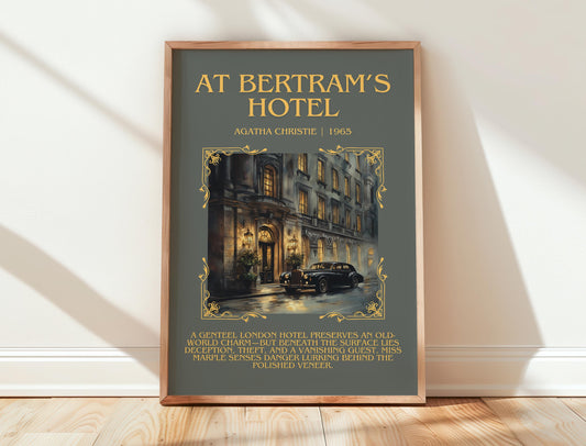 At Bertram's Hotel by Agatha Christie | Descriptive Book Poster | Blurby