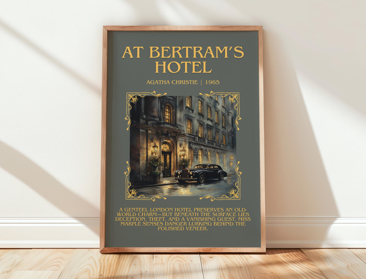 At Bertram's Hotel by Agatha Christie | Descriptive Book Poster | Blurby