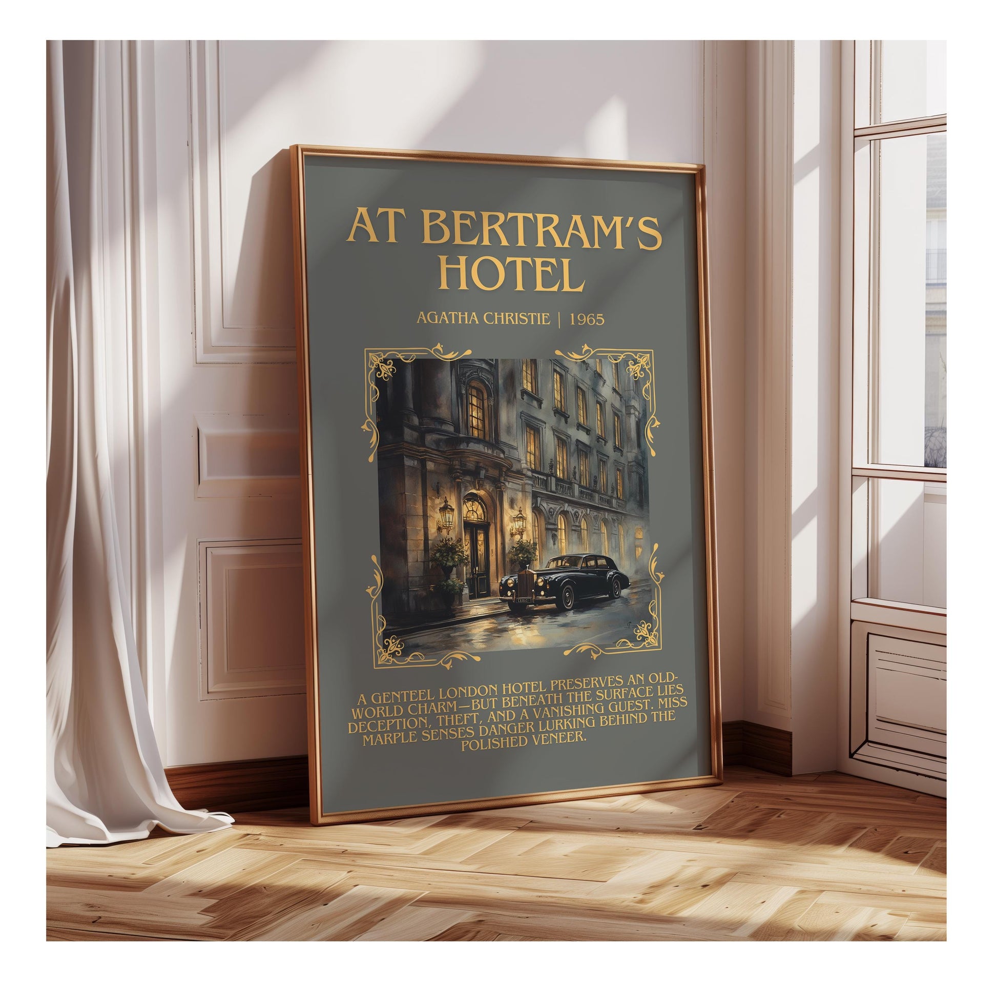 At Bertram's Hotel by Agatha Christie | Descriptive Book Poster | Blurby