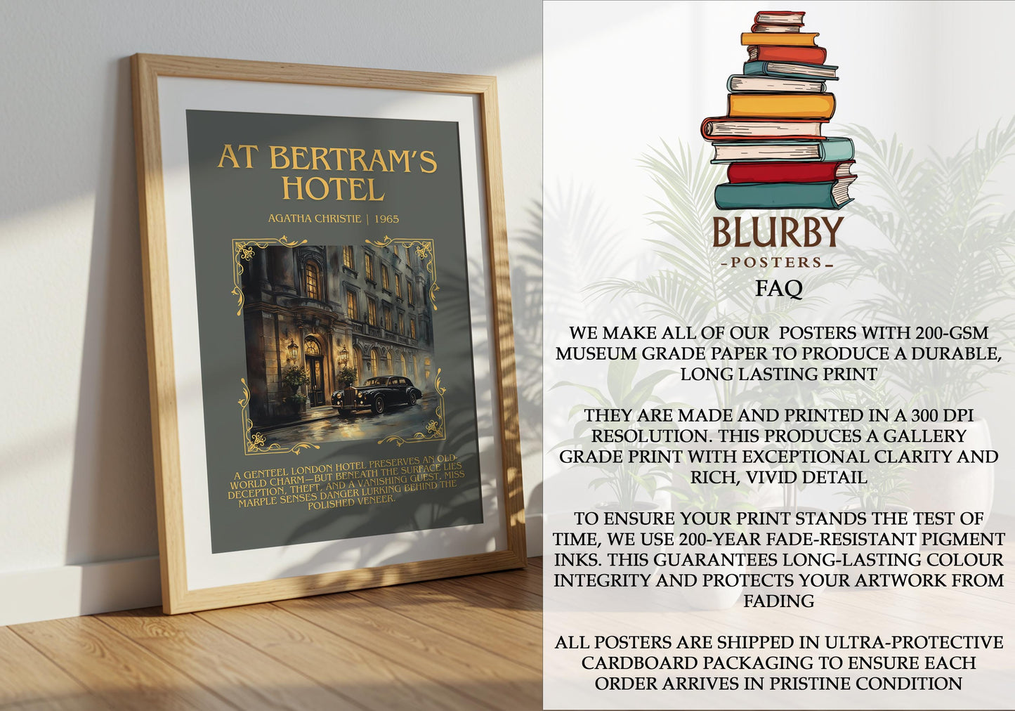 At Bertram's Hotel by Agatha Christie | Descriptive Book Poster | Blurby