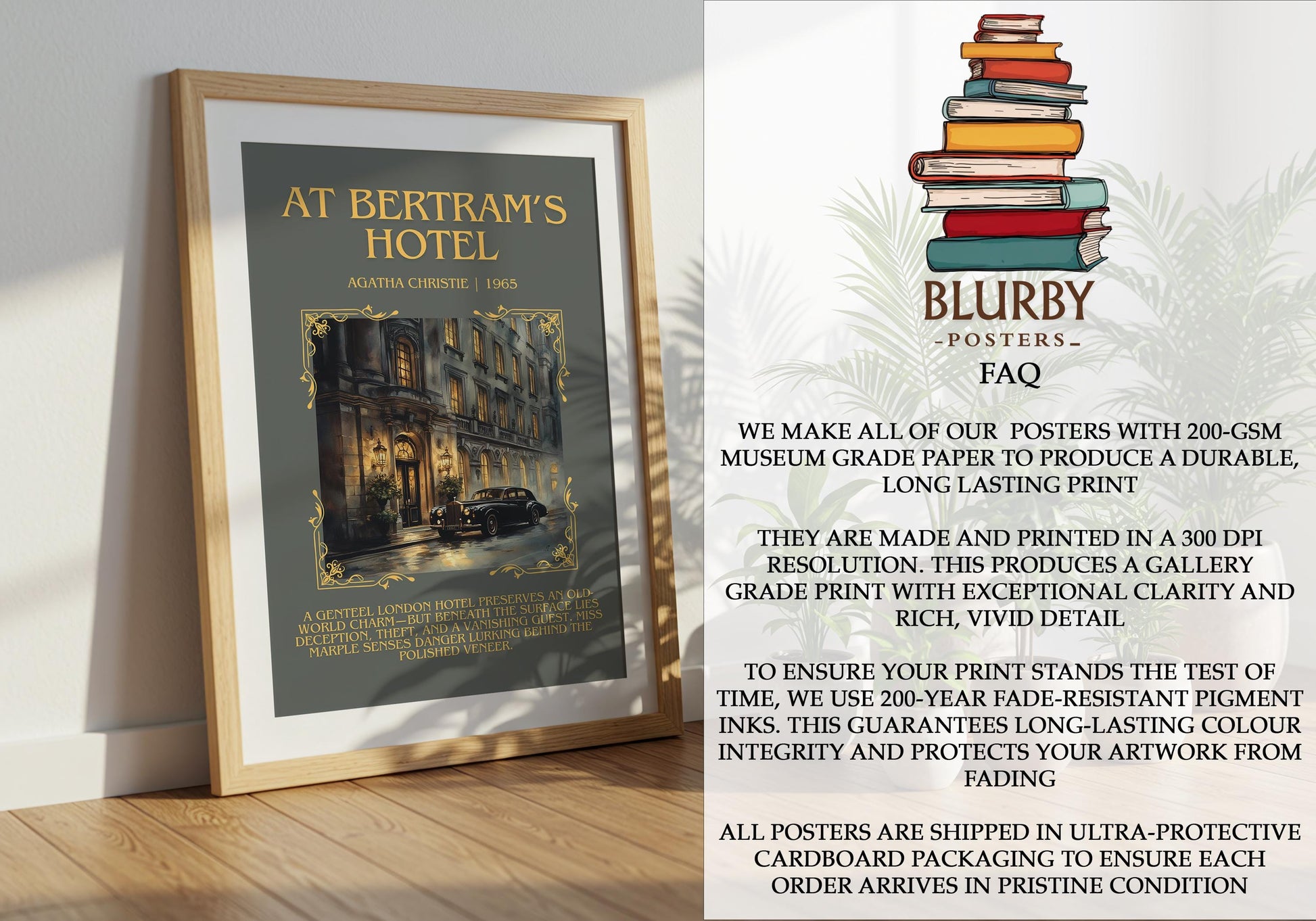 At Bertram's Hotel by Agatha Christie | Descriptive Book Poster | Blurby