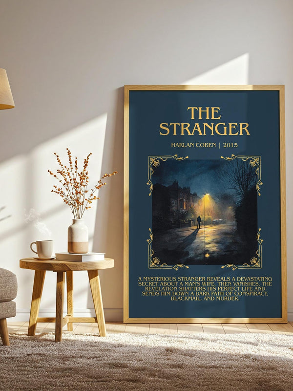 The Stranger minimalist poster paper finish options – matte satin gloss