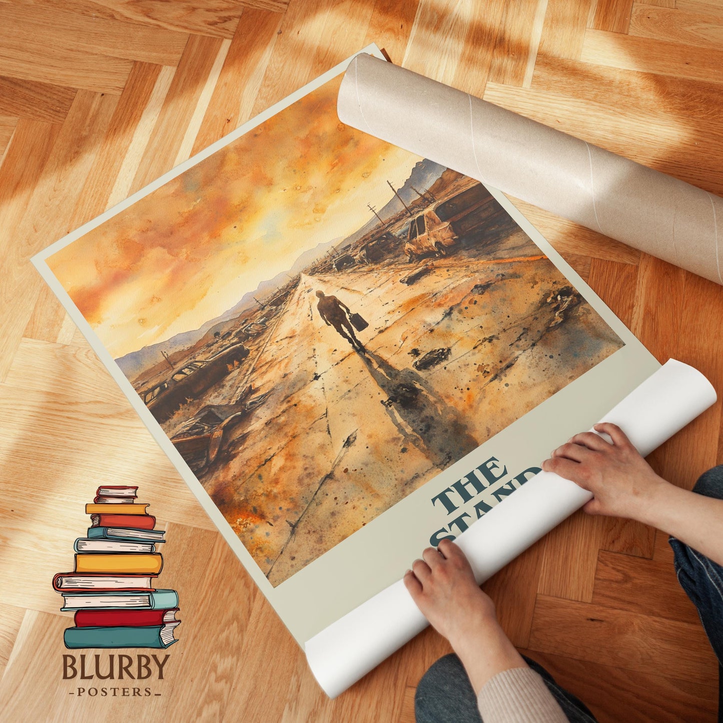 The Stand book poster packaging – museum-quality print rolled in protective tube