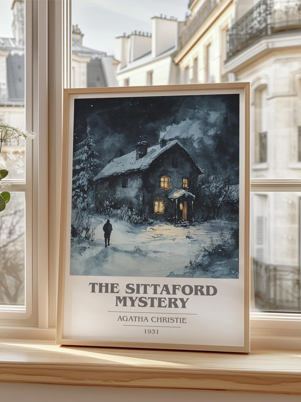 The Sittaford Mystery book cover poster colour and style options – Agatha Christie book art