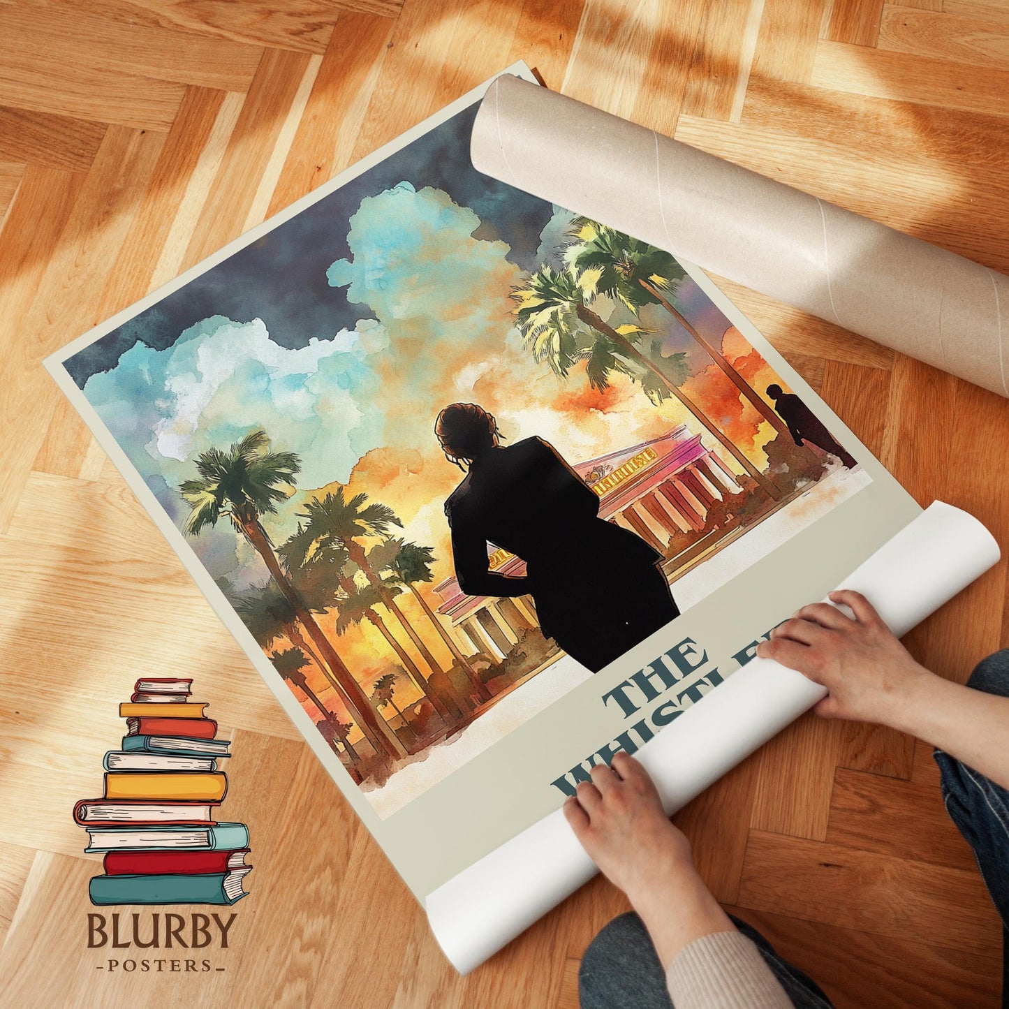 The Whistler book cover poster paired in gallery wall – literary art prints