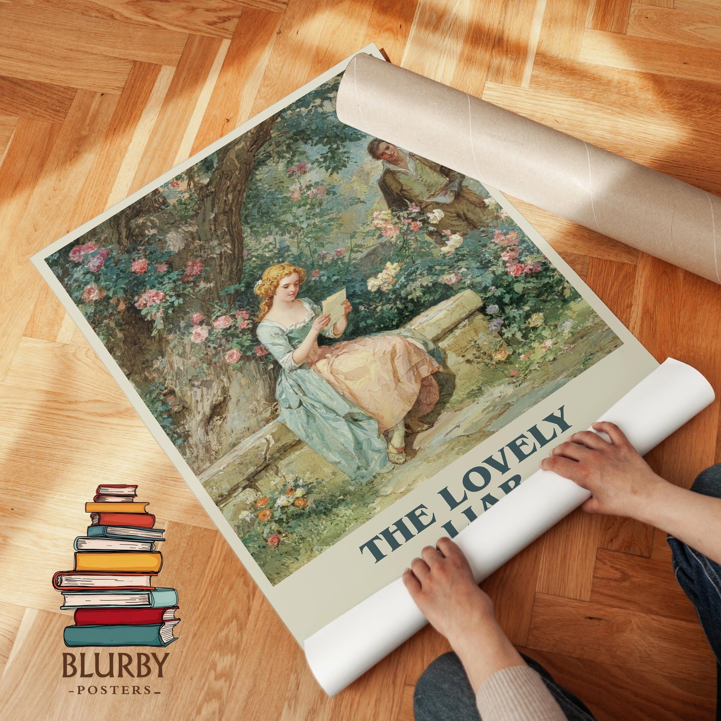 The Lovely Liar book poster packaging – museum-quality print rolled in protective tube