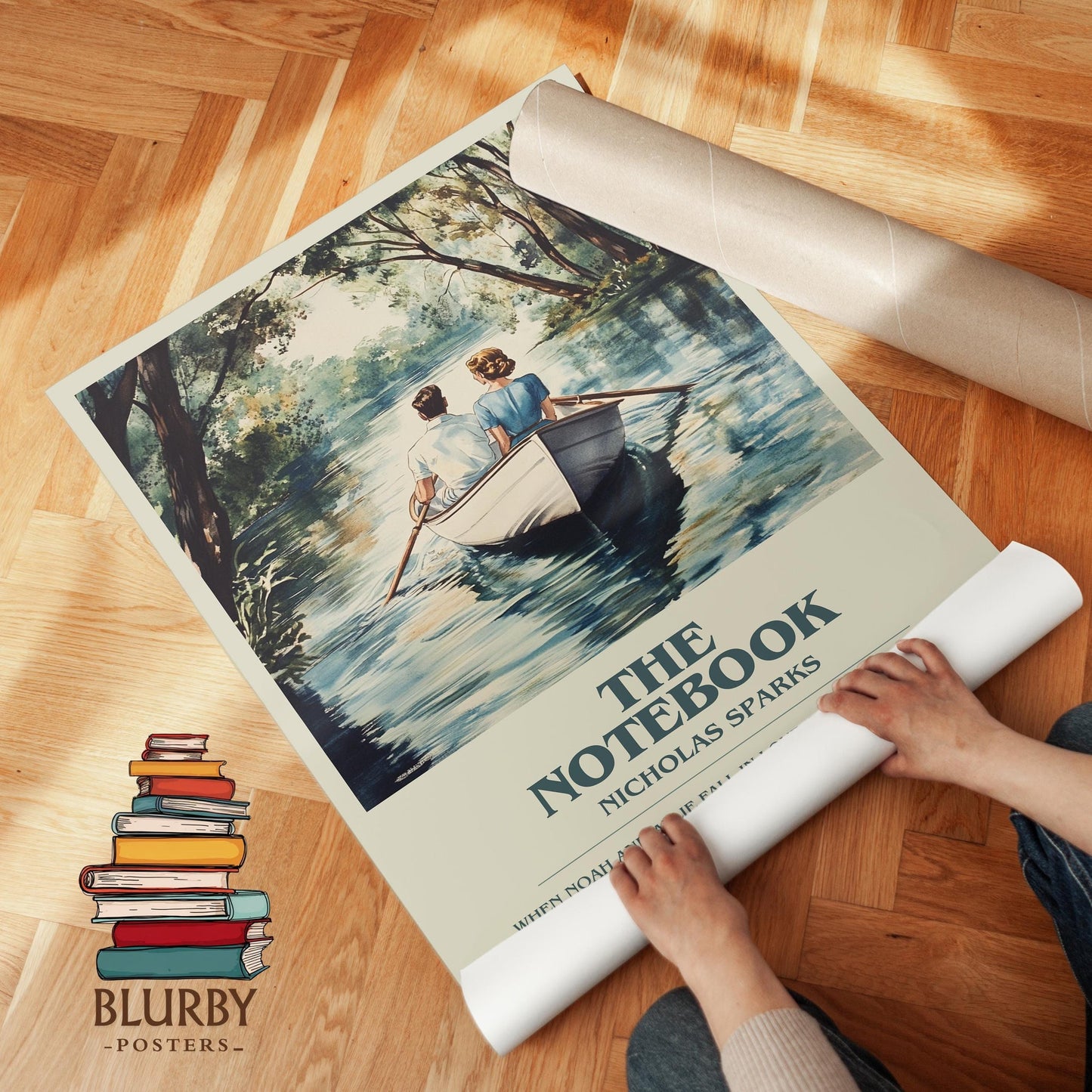 The Notebook book poster packaging – museum-quality print rolled in protective tube