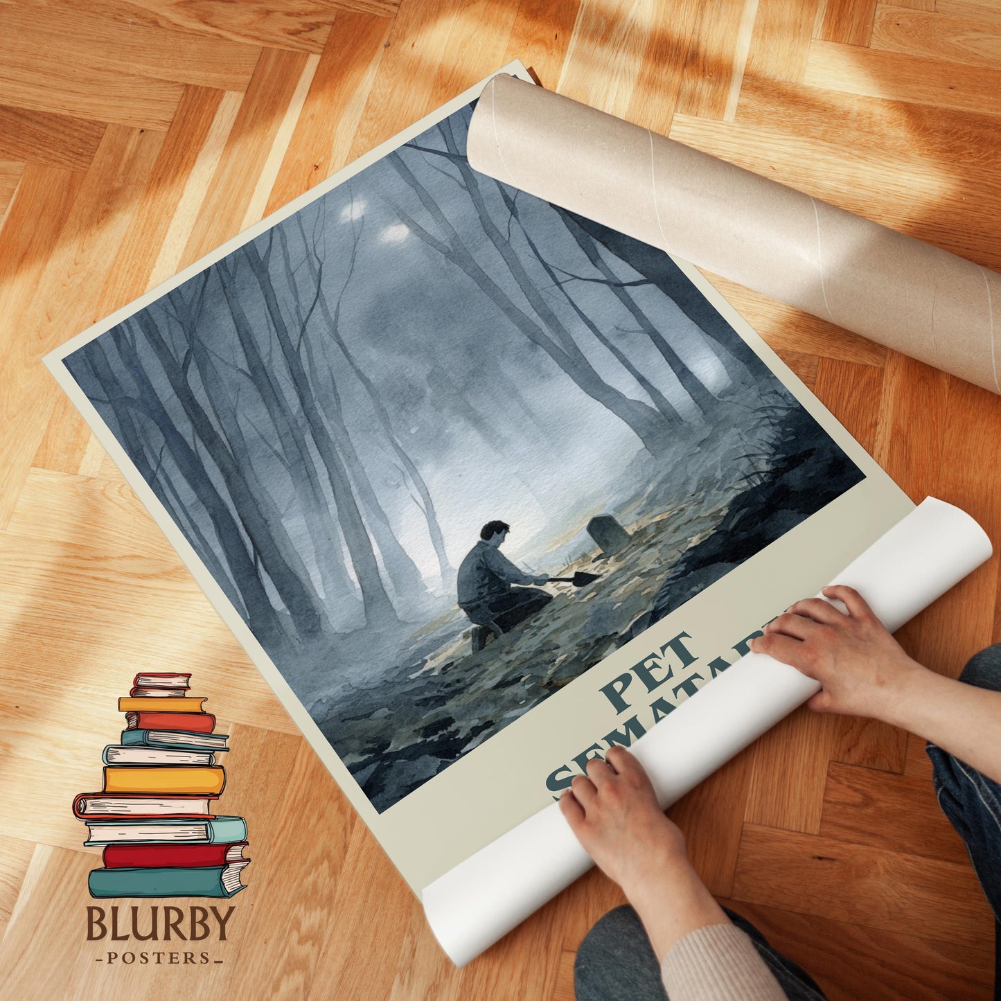 Pet Sematary book poster packaging – museum-quality print rolled in protective tube