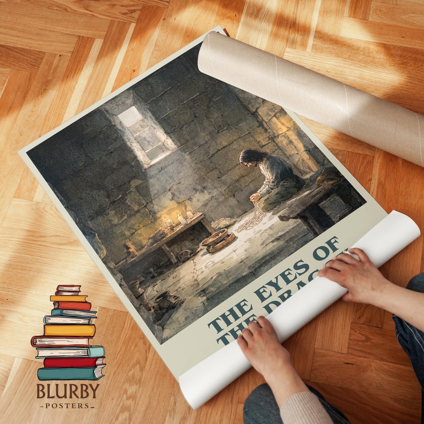 The Eyes Of The Dragon book cover poster paired in gallery wall – literary art prints