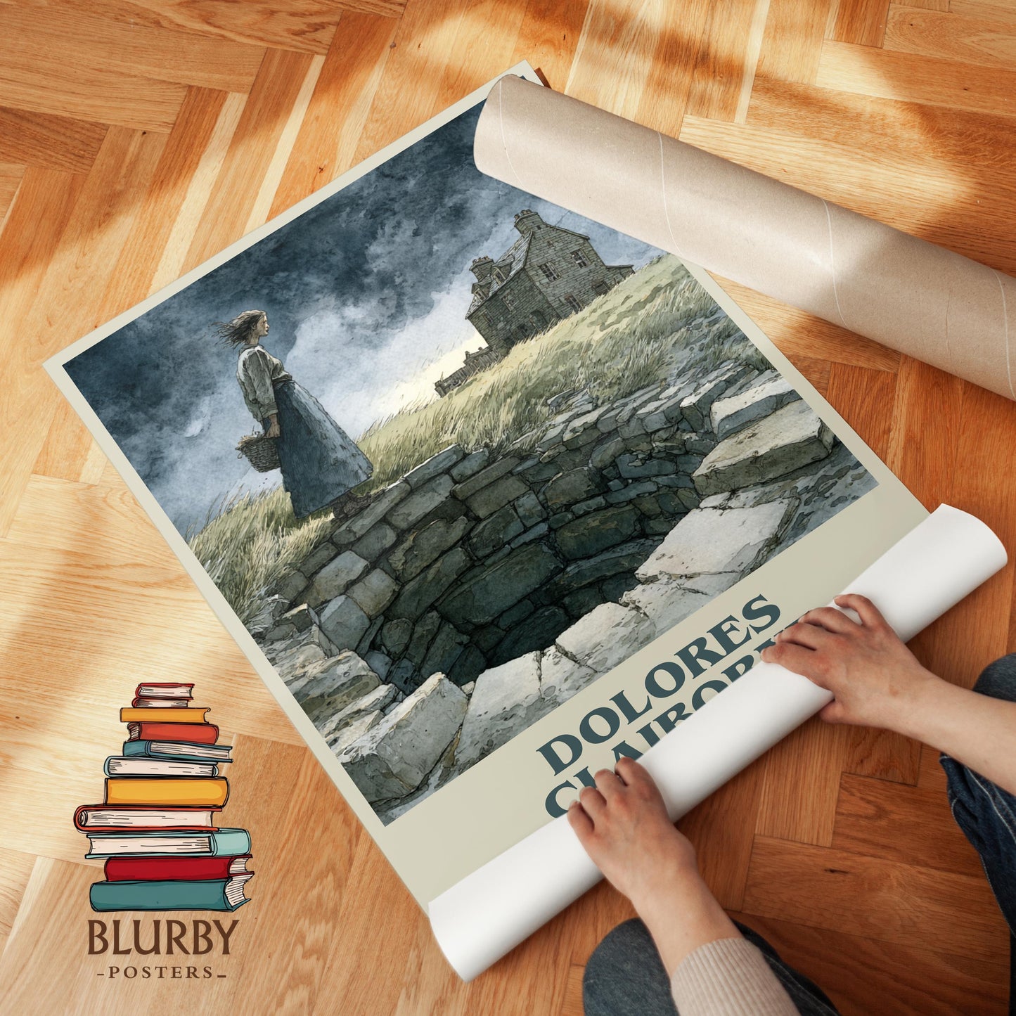 Dolores Claiborne book poster packaging – museum-quality print rolled in protective tube